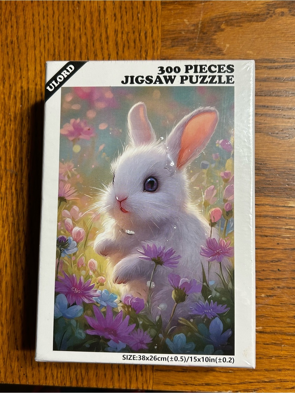 NEW UNOPENED White Bunny 300-Piece Jigsaw Puzzle - White